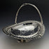 1902 British antique silver plate large basket Walker and Hall
